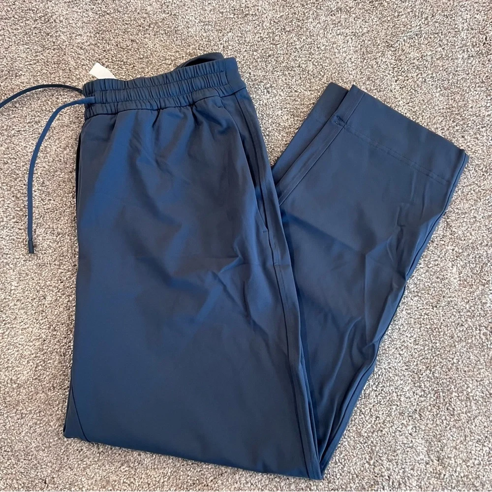 Lululemon Tapered Leg Mid Rise Pants 7/8 Length Blue Women’s Size Small W5GITS,